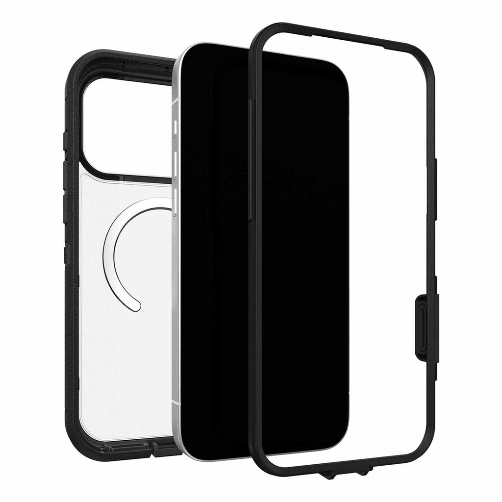 OtterBox Defender Pro XT Clear MagSafe Case w/Camera Control Dark Side (Black) for iPhone 17 Pro Max
