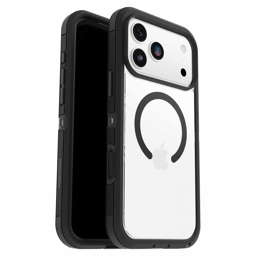 OtterBox Defender Pro XT Clear MagSafe Case w/Camera Control Dark Side (Black) for iPhone 17 Pro Max