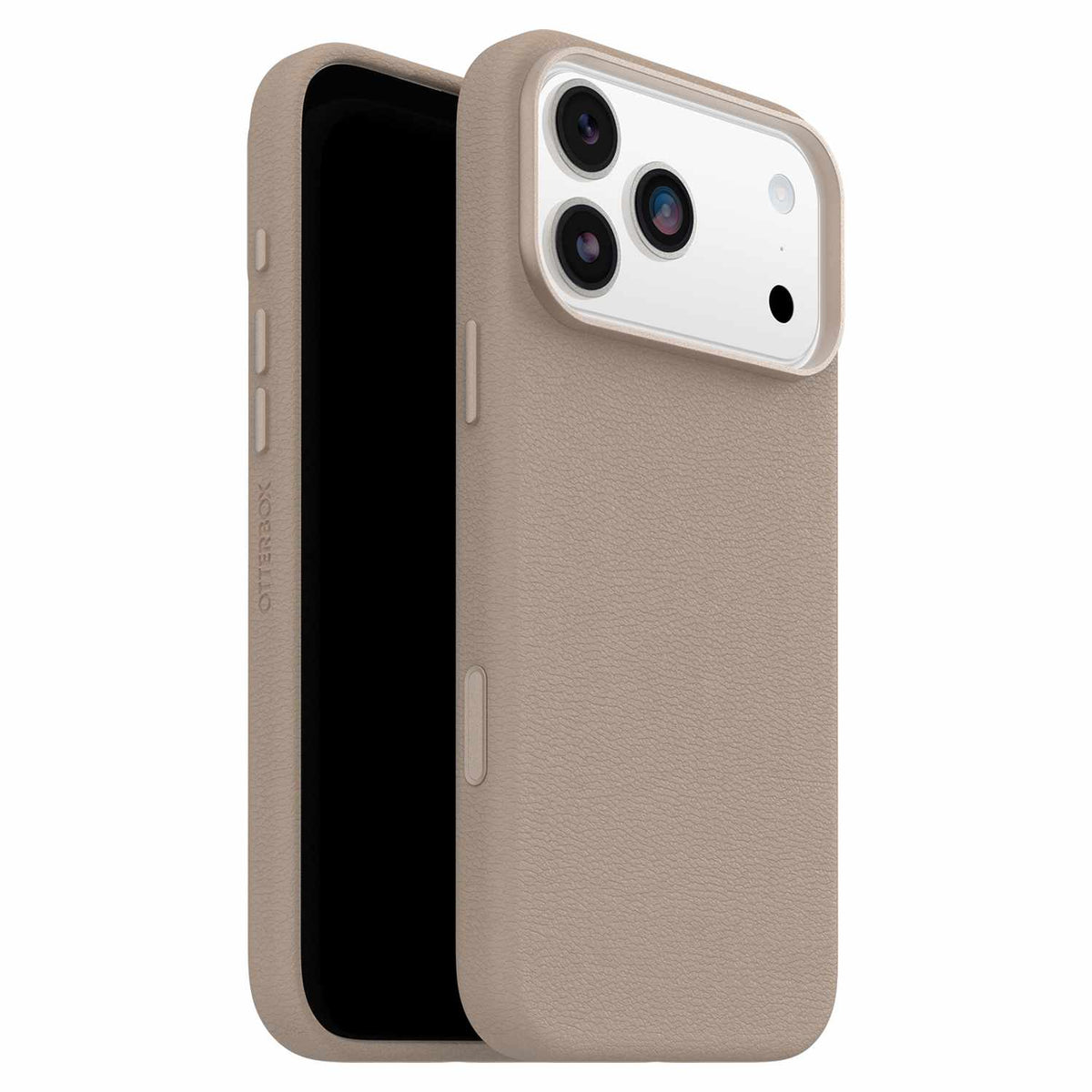 OtterBox Symmetry Cactus Leather MagSafe Case w/Camera Control Grey Comfort for iPhone 18 Pro Max/17 Pro Max