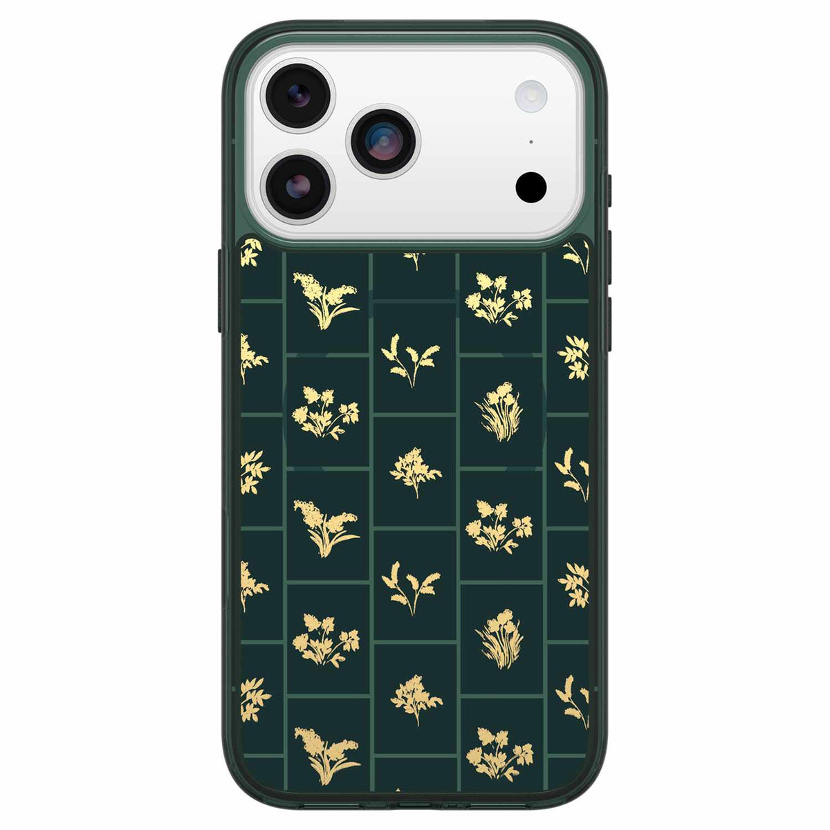 OtterBox Symmetry Clear MagSafe Case w/Camera Control Golden Bloom (Green) for iPhone 18 Pro Max/17 Pro Max
