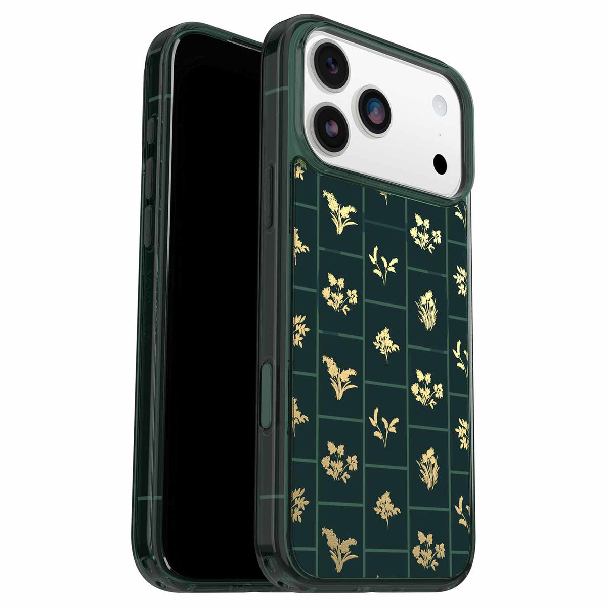 OtterBox Symmetry Clear MagSafe Case w/Camera Control Golden Bloom (Green) for iPhone 18 Pro Max/17 Pro Max