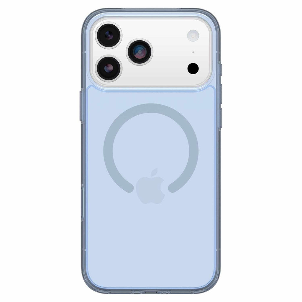 OtterBox Symmetry Clear MagSafe Case w/Camera Control Silver Glade (Blue) for iPhone 17 Pro Max