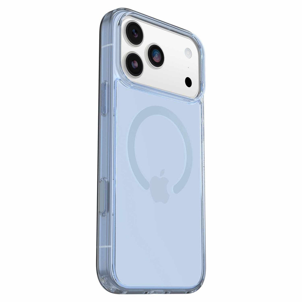 OtterBox Symmetry Clear MagSafe Case w/Camera Control Silver Glade (Blue) for iPhone 17 Pro Max