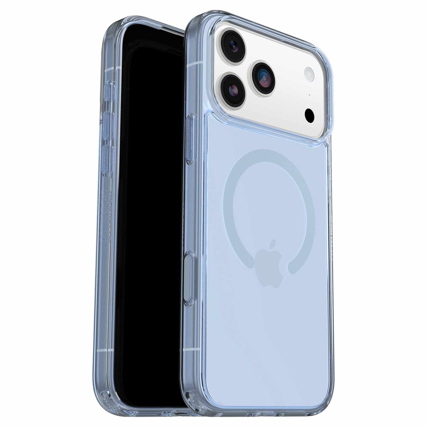 OtterBox Symmetry Clear MagSafe Case w/Camera Control Silver Glade (Blue) for iPhone 17 Pro Max