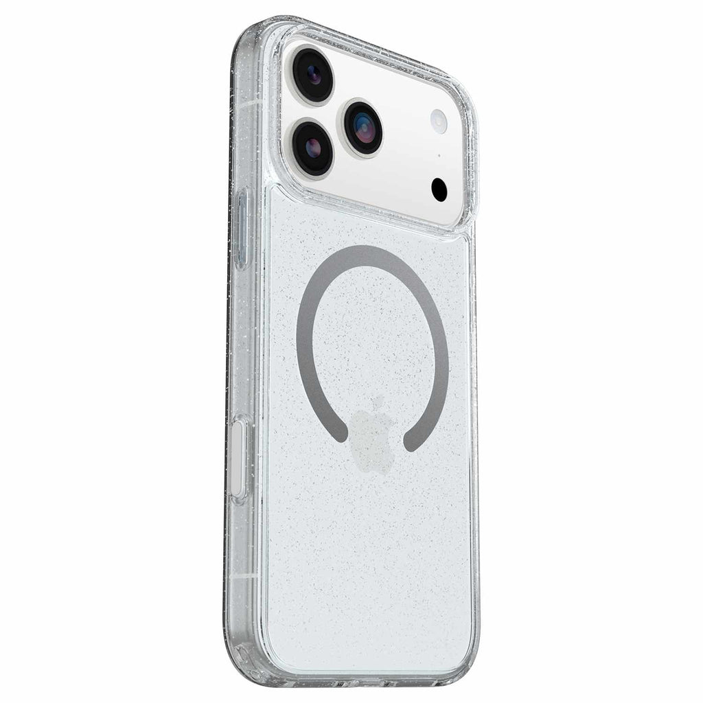 OtterBox Symmetry Clear MagSafe Case w/Camera Control Stardust 3.0 with Blue Tint (Clear) for iPhone 18 Pro Max/17 Pro Max