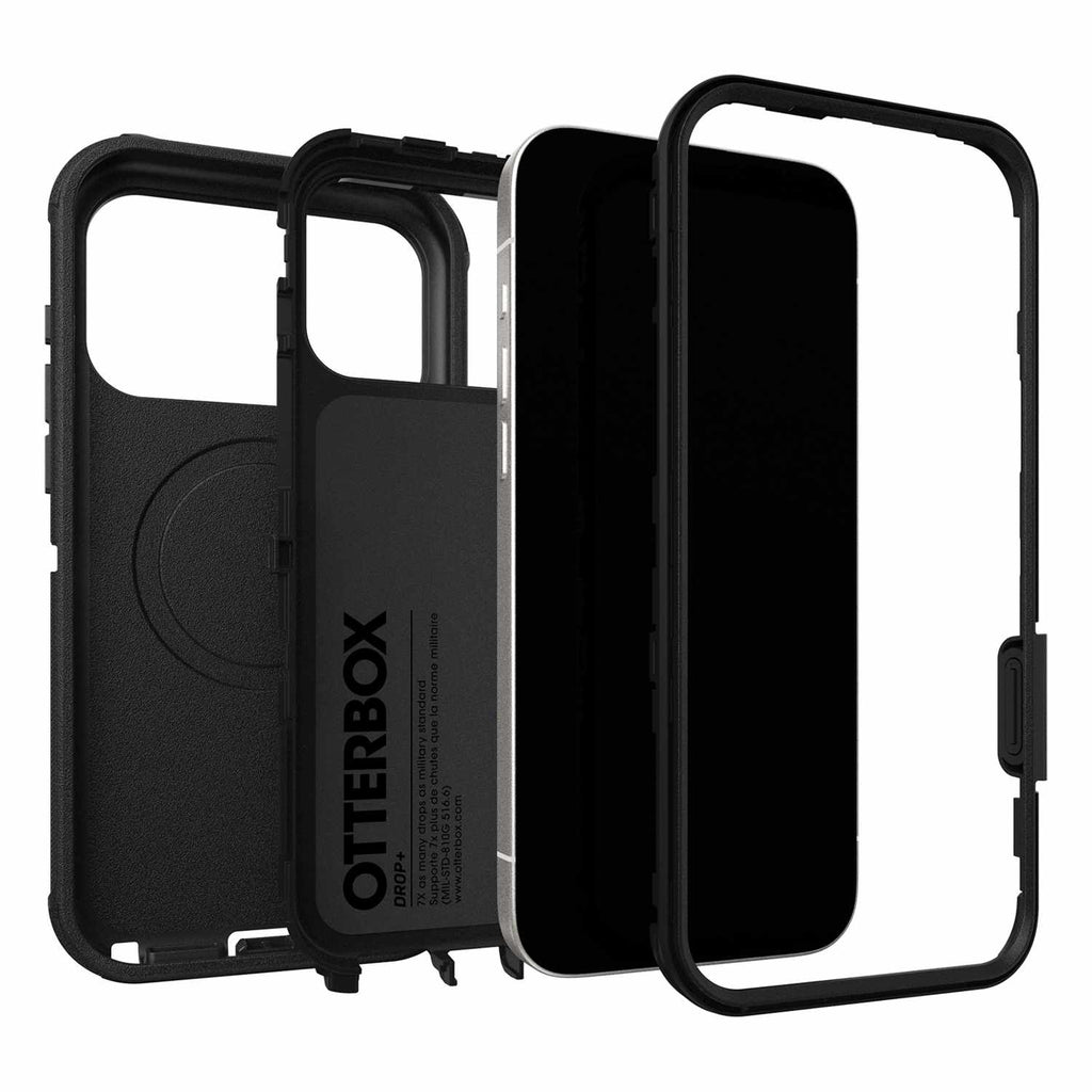 OtterBox Defender Pro MagSafe Case w/Holster Black for iPhone 17 Pro Max in Bulk Packaging