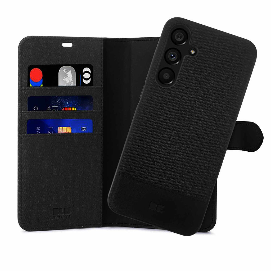 Blu Element Folio 2-in-1 Case Black for Samsung Galaxy S25 FE