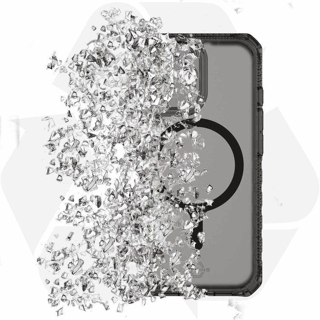 ITSKINS Hybrid_R Vapor MagSafe Case Smoke for iPhone 17