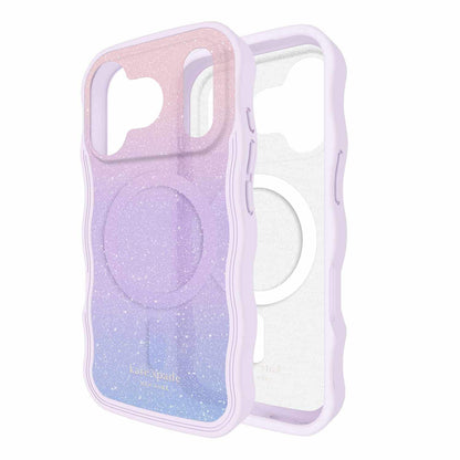 KS057330 Wavy MagSafe Case iPhone 17 Pro Opal Glitter