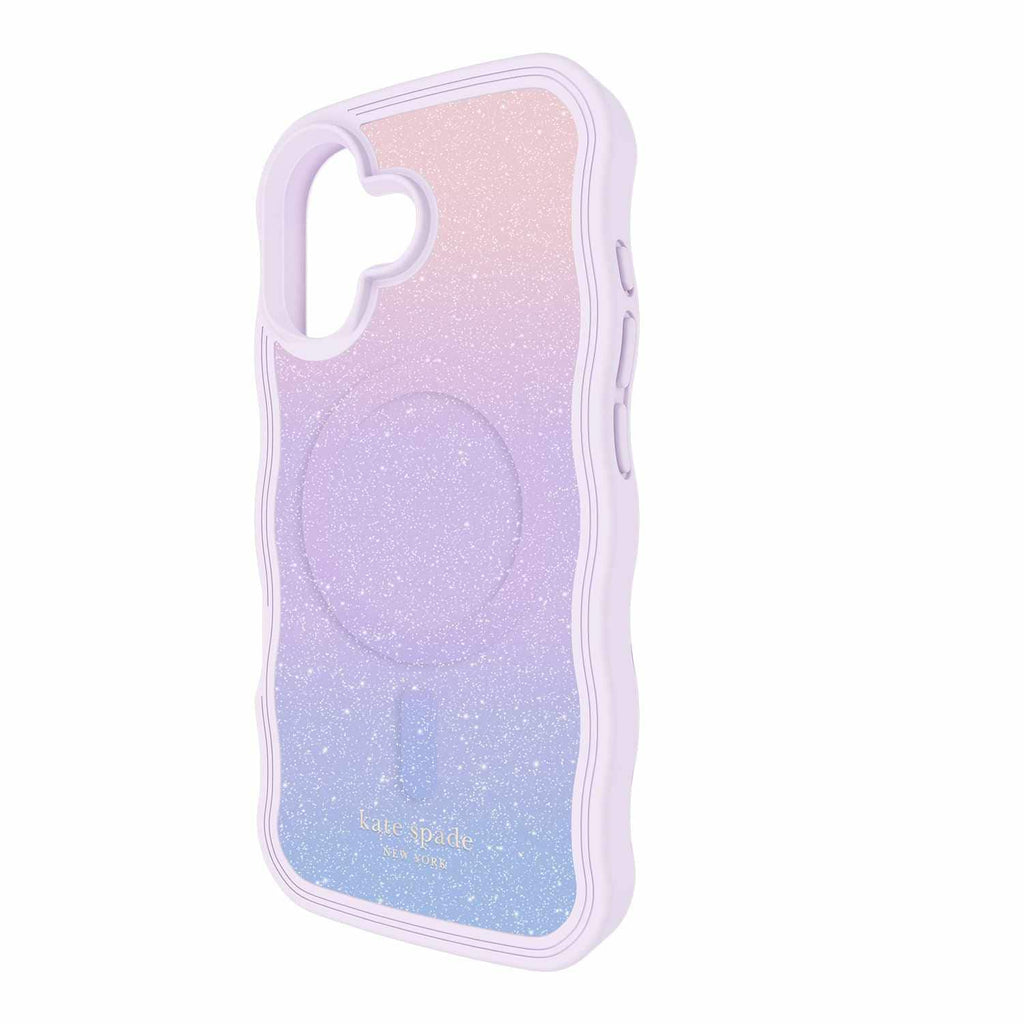 Kate Spade Wavy MagSafe Case Opal Glitter for iPhone 17