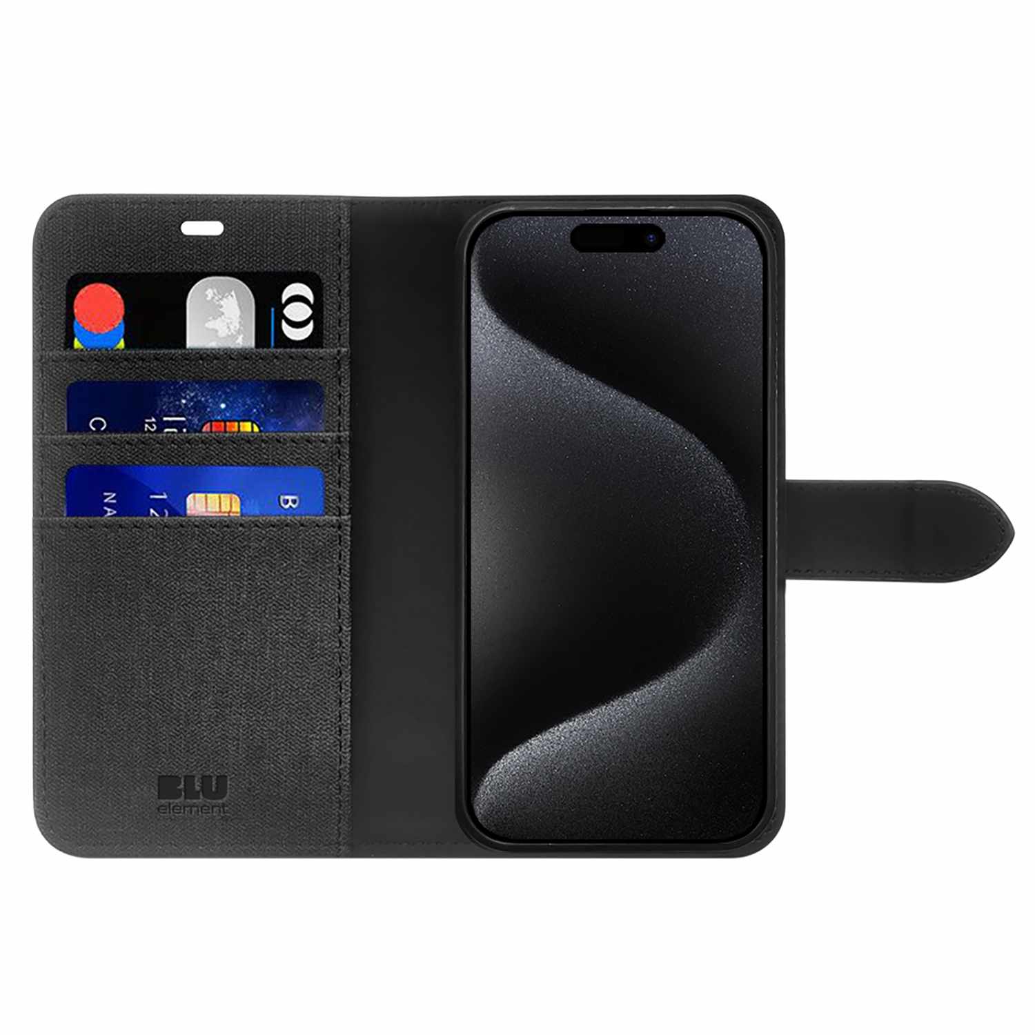 Blu Element Folio 2-in-1 Case Black for iPhone 17 Pro Max