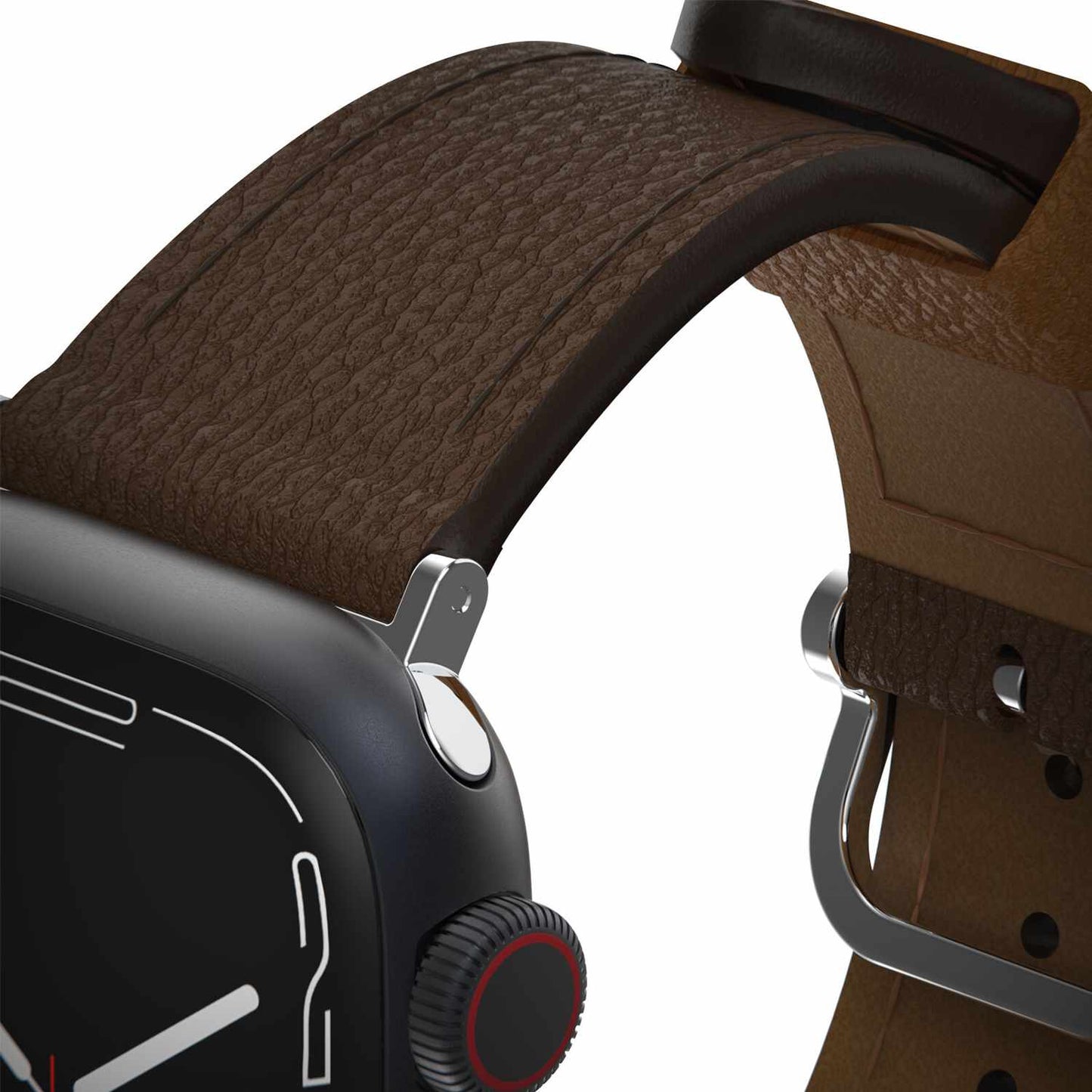 7795606 Symmetry Cactus Leather Watch Band Apple Watch 41/40/38mm Rich Adobe