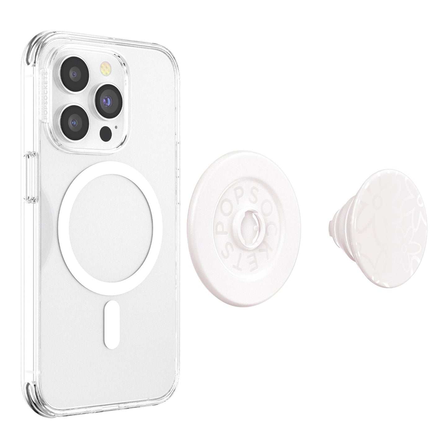807028 PopGrip For MagSafe Round with Adapter Ring Horchata