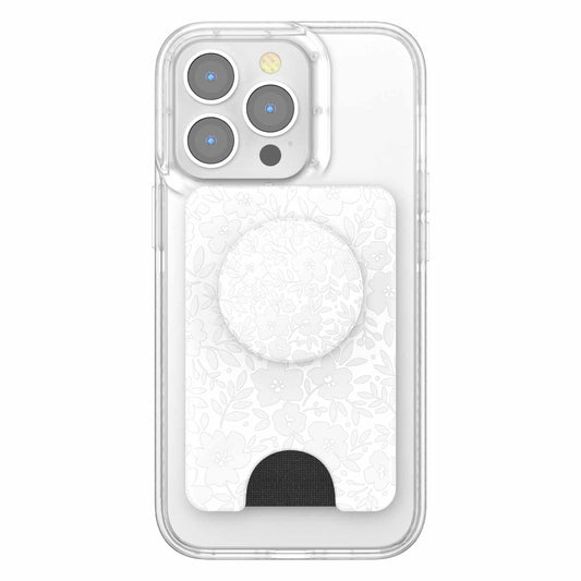 806927 PopWallet+ For MagSafe Round with Adapter Ring Blanc Fresh