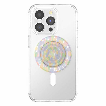 808977 PopGrip for MagSafe Round with Adapter Ring Rainbow Glass