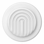 PopSockets PopGrip for MagSafe Round with Adapter Ring Curves Coconut Creme