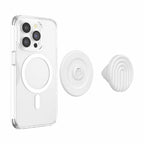 PopSockets PopGrip for MagSafe Round with Adapter Ring Curves Coconut Creme