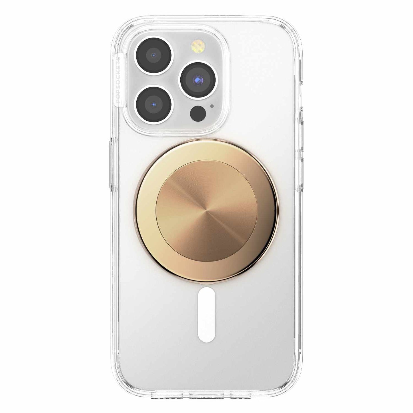807259 PopGrip for MagSafe Round with Adapter Ring Radial Gold