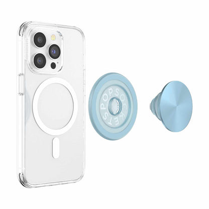 807188 PopGrip for MagSafe Round with Adapter Ring Blue Sigh