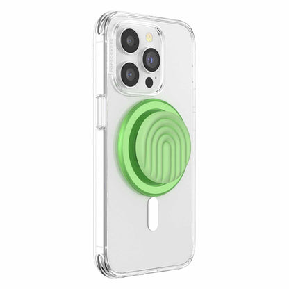 808927 PopGrip for MagSafe Round with Adapter Ring PopOut Curves Matcha Dew