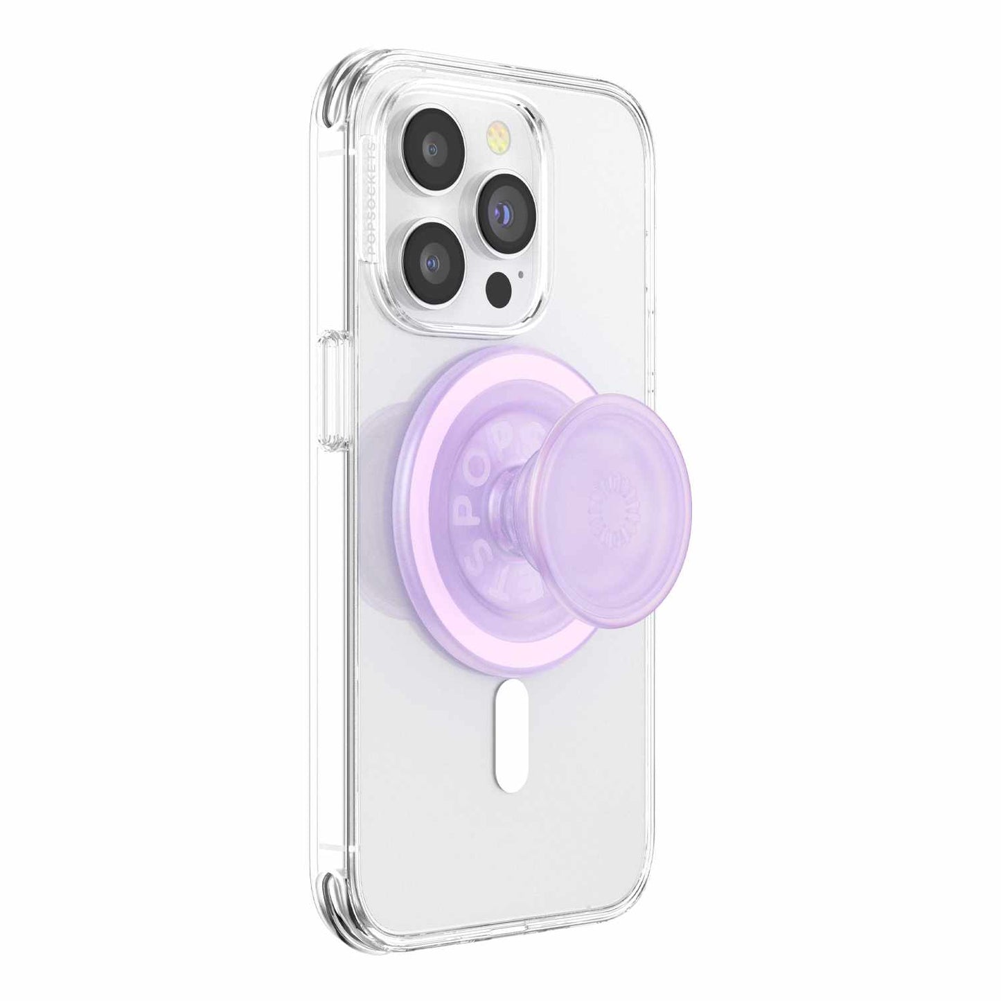 806878 PopGrip For MagSafe Round with Adapter Ring Opalescent Clear