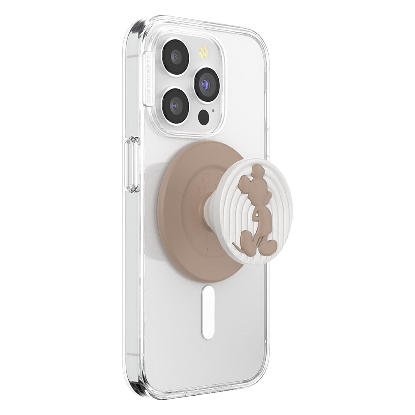114607 PopGrip for MagSafe Round with Adapter Ring Latte Mickey