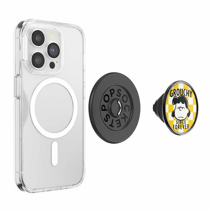 114690 PopGrip for MagSafe Round with Adapter Ring Enamel Grouchy Lucy