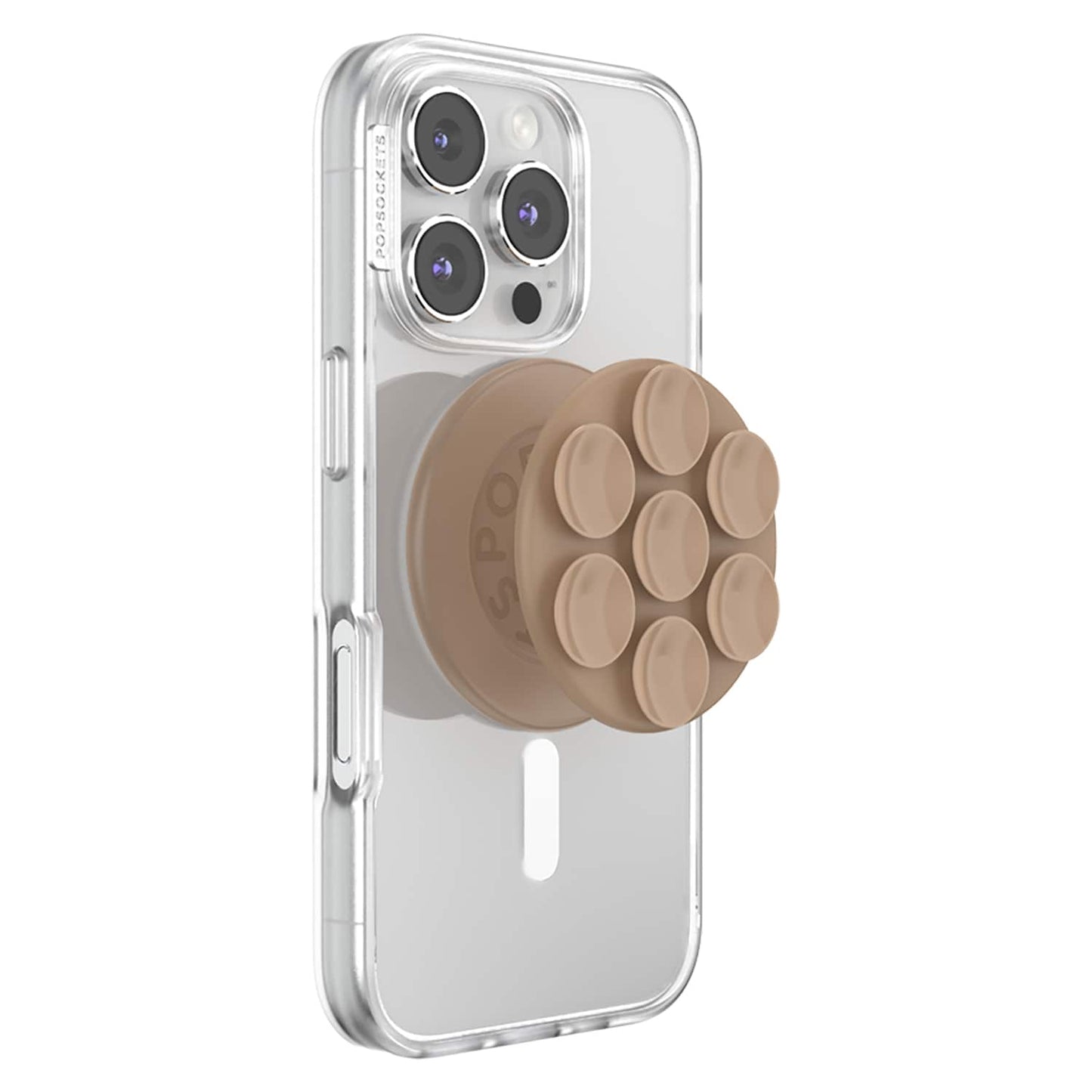 807712 PopGrip Suck-Up for MagSafe Round with Adapter Latte