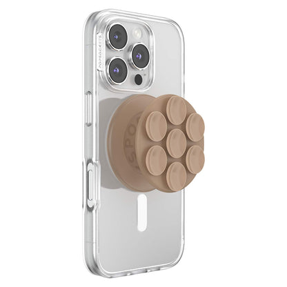 807712 PopGrip Suck-Up for MagSafe Round with Adapter Latte