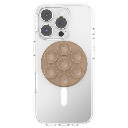 807712 PopGrip Suck-Up for MagSafe Round with Adapter Latte