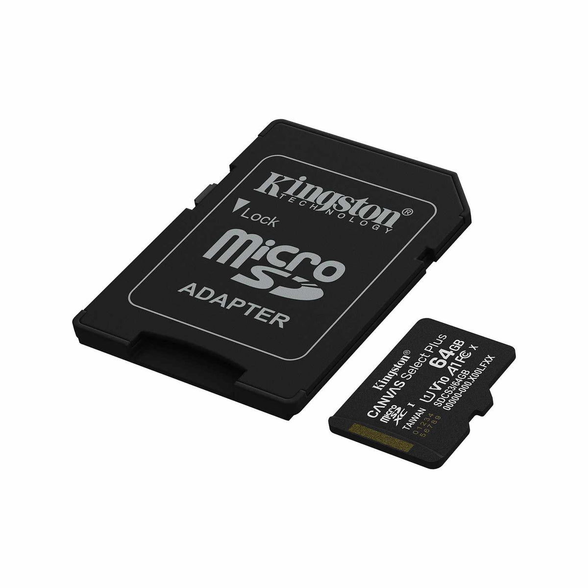 Kingston 64GB microSDXC Canvas Select Plus Gen3 100MB/s A1 Card + Adapter