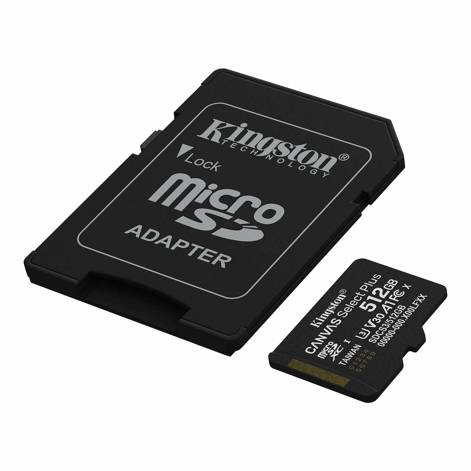 Kingston 512GB microSDXC Canvas Select Plus Gen3 150MB/s A1 Card  w/Adapter