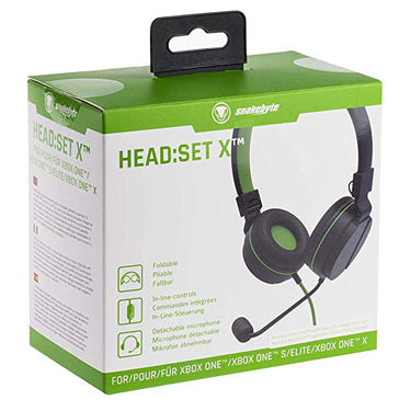 Snakebyte Xbox One Gaming Headset on Ear - Black/Green