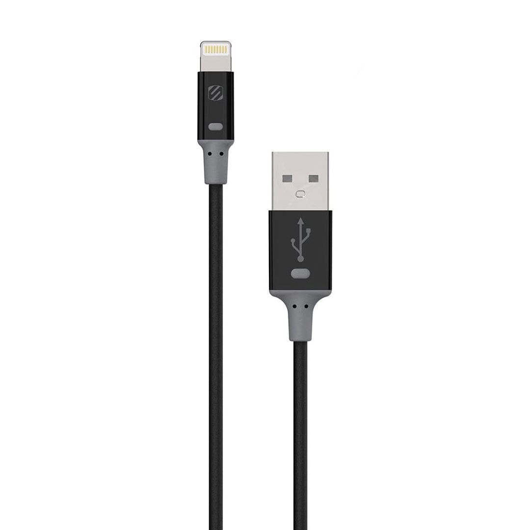 Scosche Charge & Sync Lightning to USB-A MFI 3ft Black Strikeline