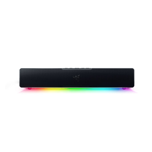 Razer Gaming Speaker Bluetooth Sound Bar Leviathan V2 X Compact Desktop Form Factor Chroma RGB USB-C Power & Audio Delivery - Black