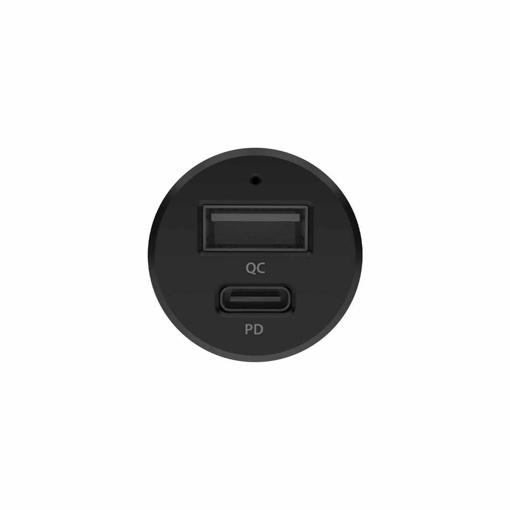 Blu Element 30W Dual Port Car Charger with Power Delivery / PPS Black - GekkoTech