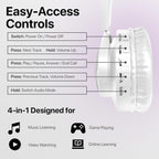 HyperGear Bunny Tracks Kids Bluetooth Wireless Headphones with LED Rabbit Ears - GekkoTech